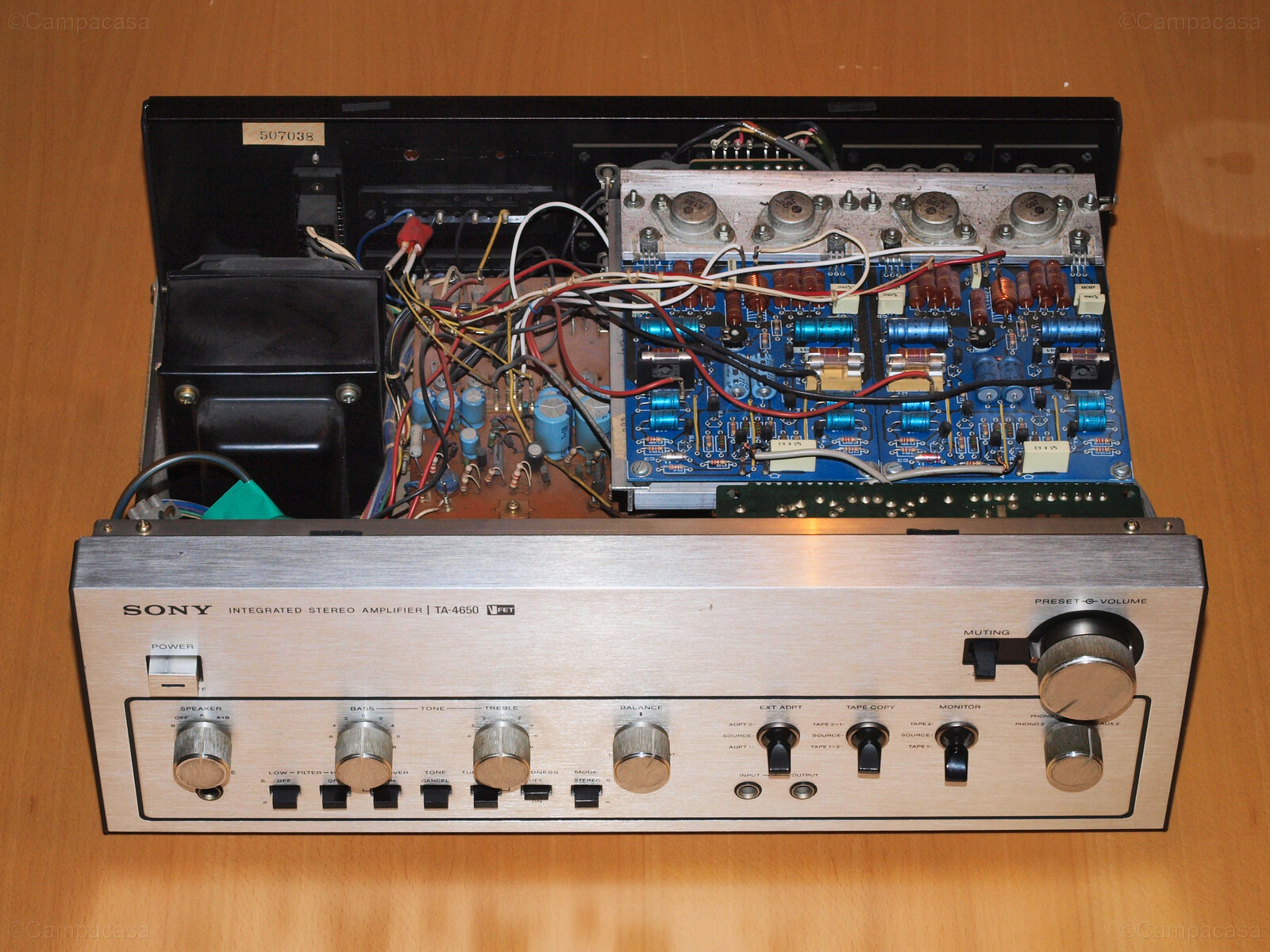 Sony TA-4650 VFet amplifier - front