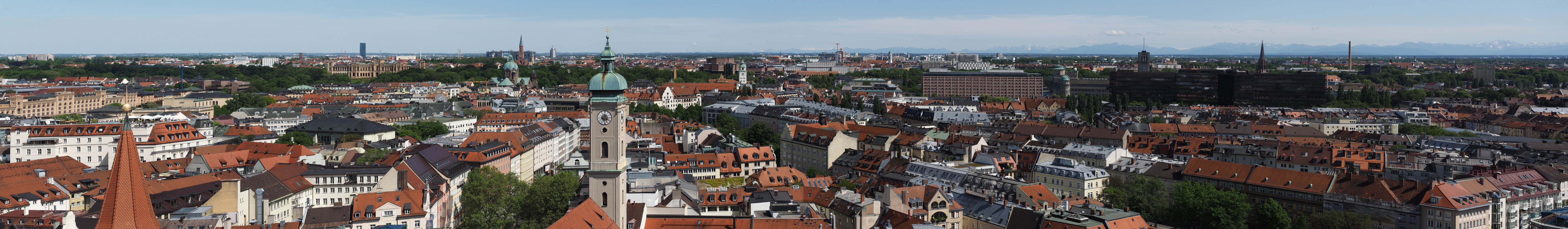 Panorama over South-East Munich