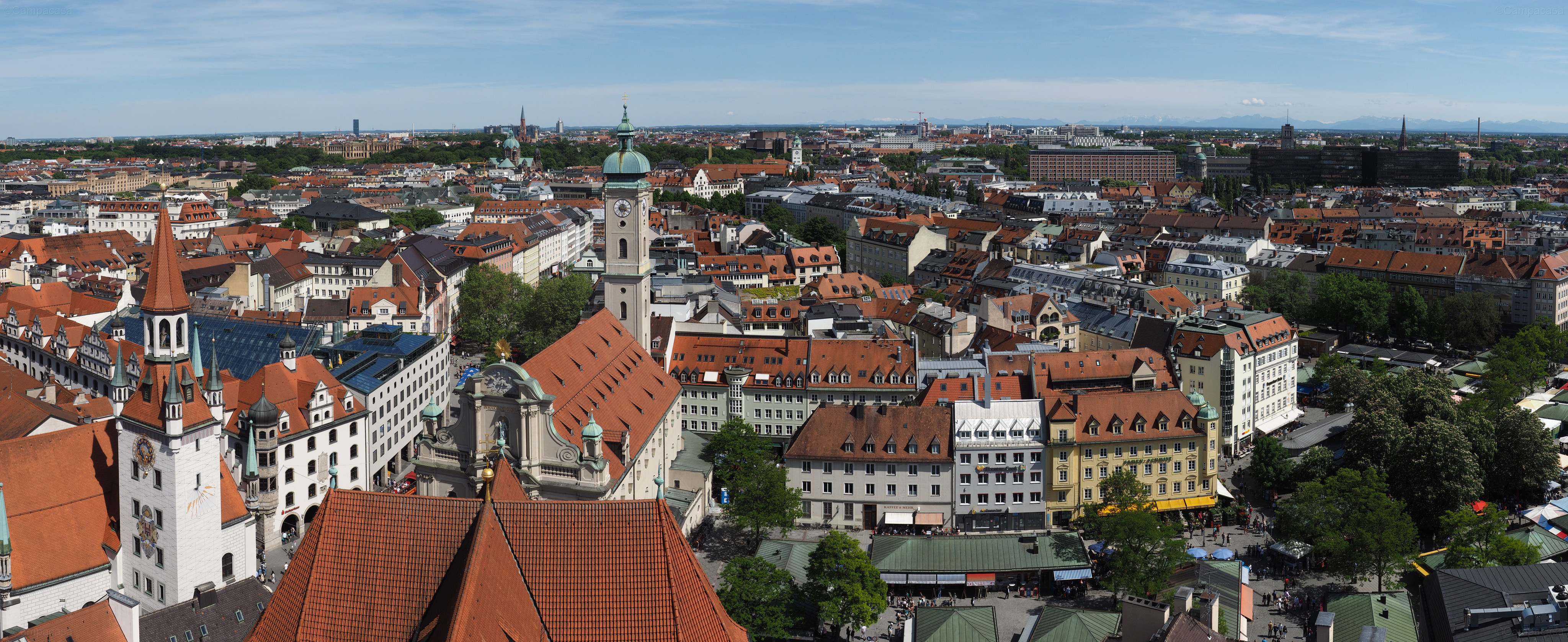Panorama over East Munich