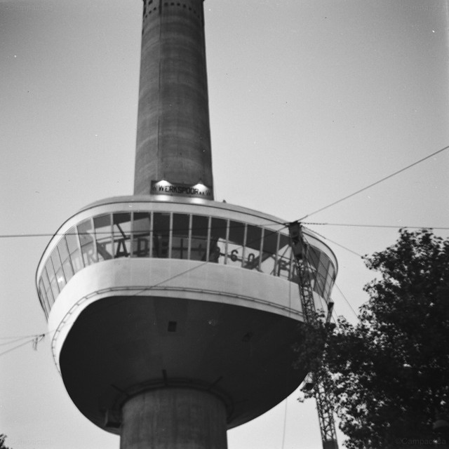 1959 - Rotterdam (NL), Euromast under construction