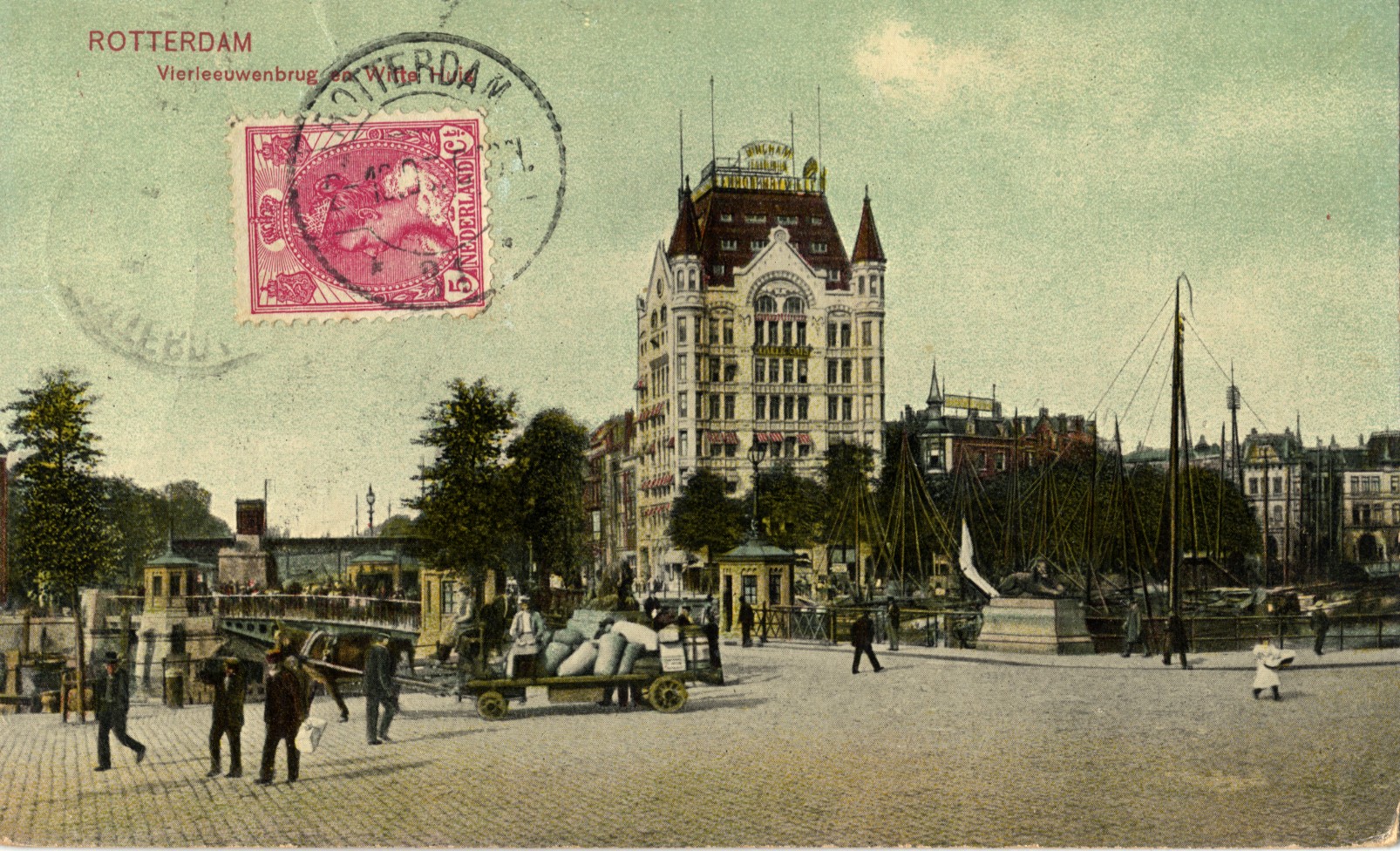 Rotterdam, 1907: Vierleeuwenbrug en Witte Huis