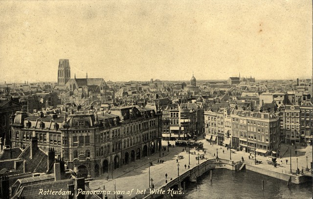 Rotterdam, 1907: Panorama vanaf het Witte Huis