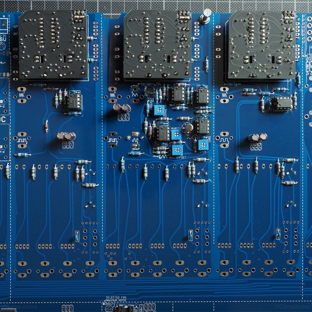 Main Board, VCO 1, 2 and 3 with Small VCO Boards Mounted
