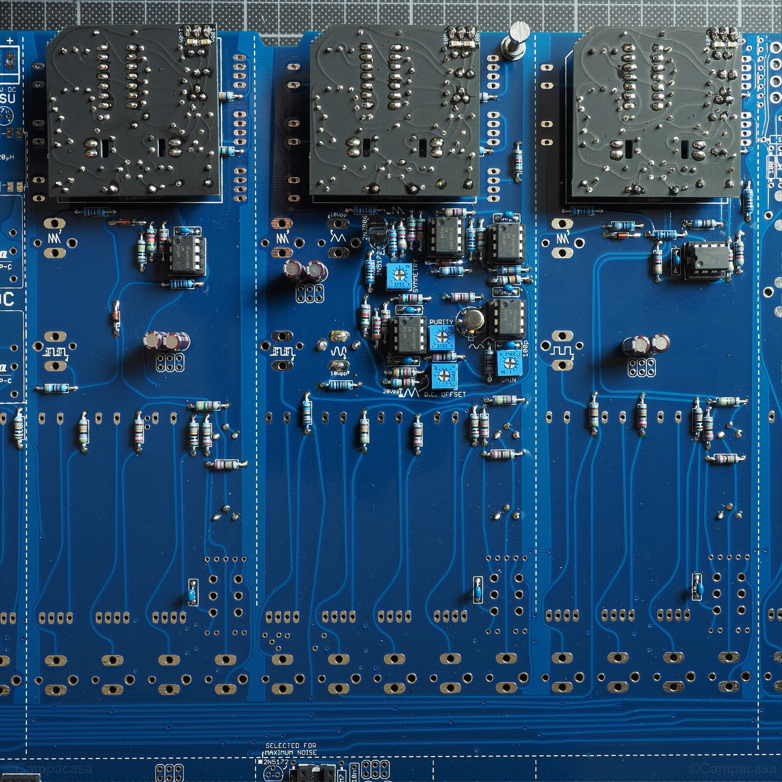Main Board, VCO 1, 2 and 3 with Small VCO Boards Mounted