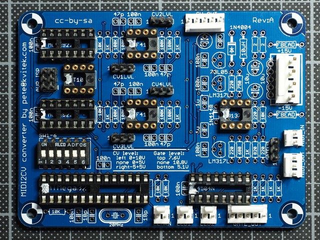 Midi2CV: The Circuit Board